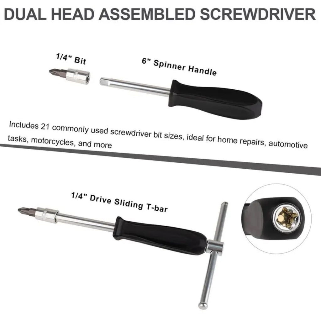 46 Pieces 1/4" Drive Socket tool set with Storage Case