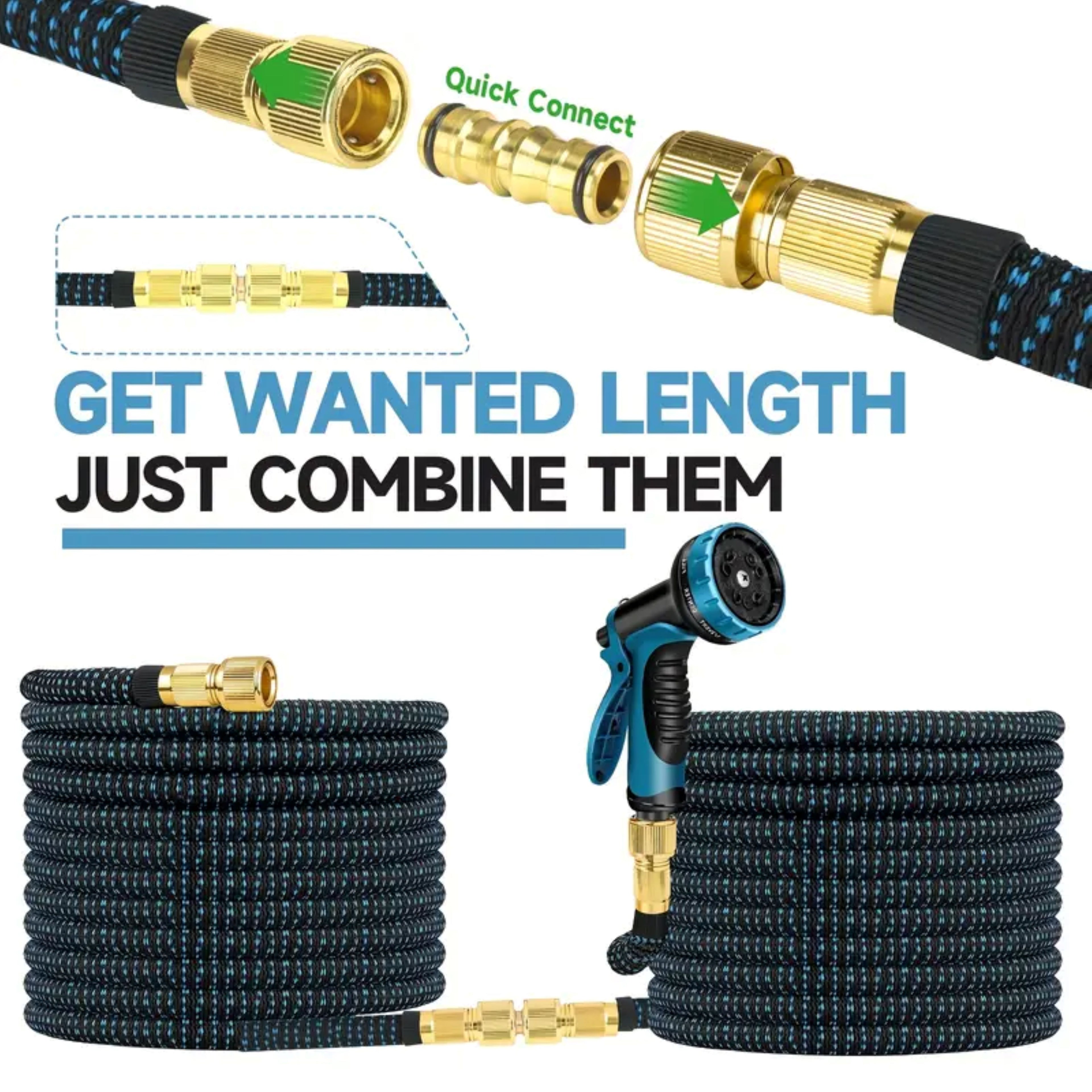 100ft Heavy-Duty Rubber Hose