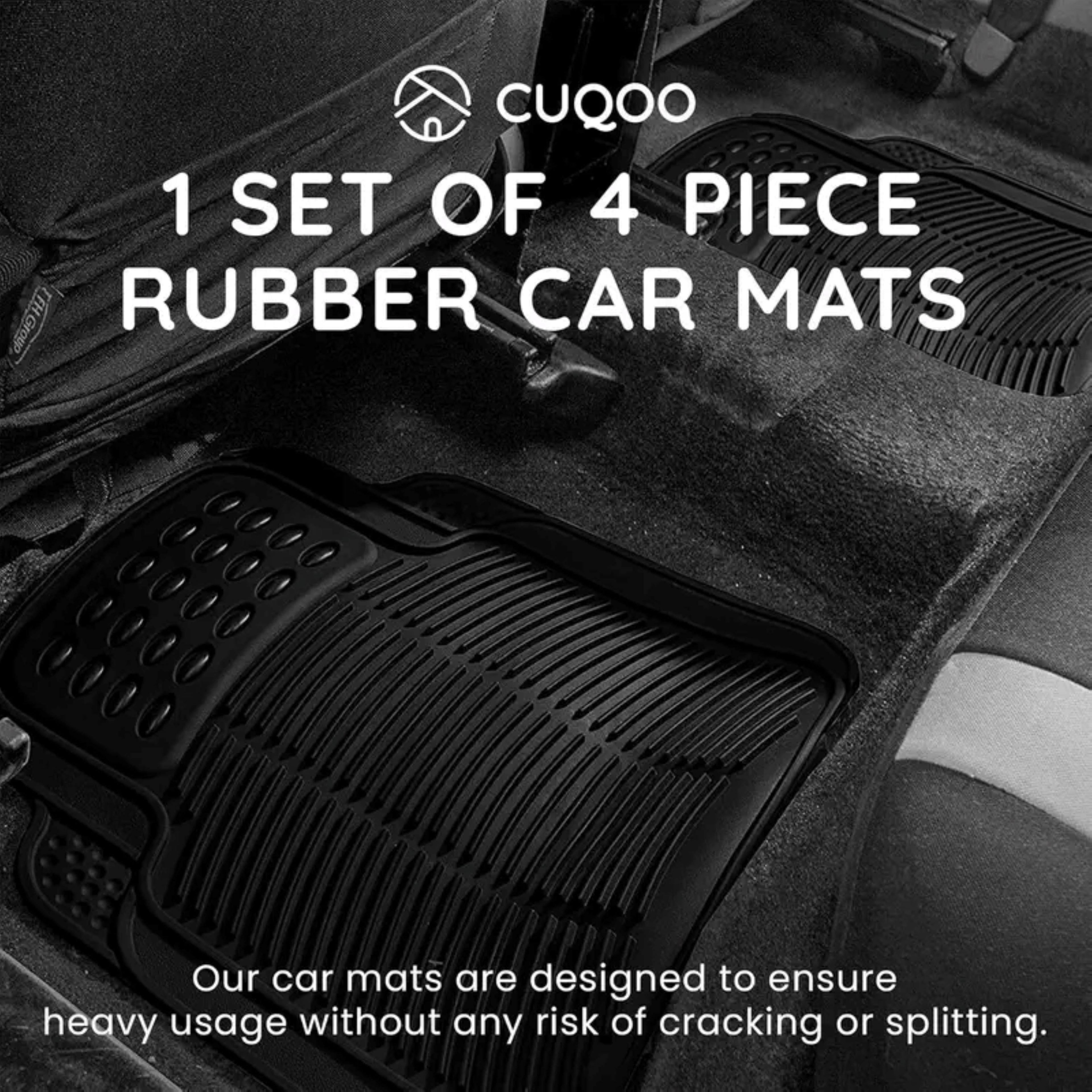 4pcs Universal Rubber Car Mats