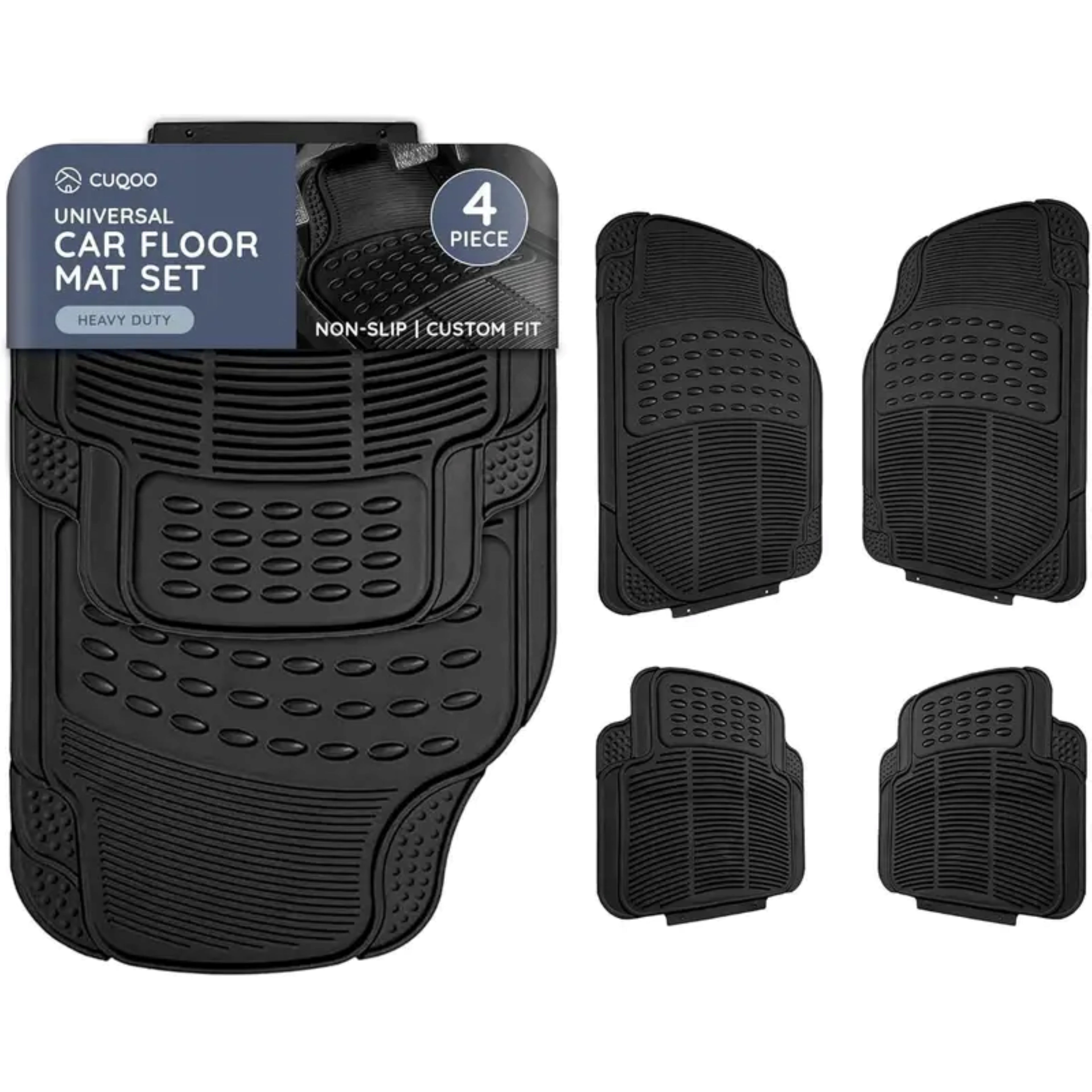 4pcs Universal Rubber Car Mats