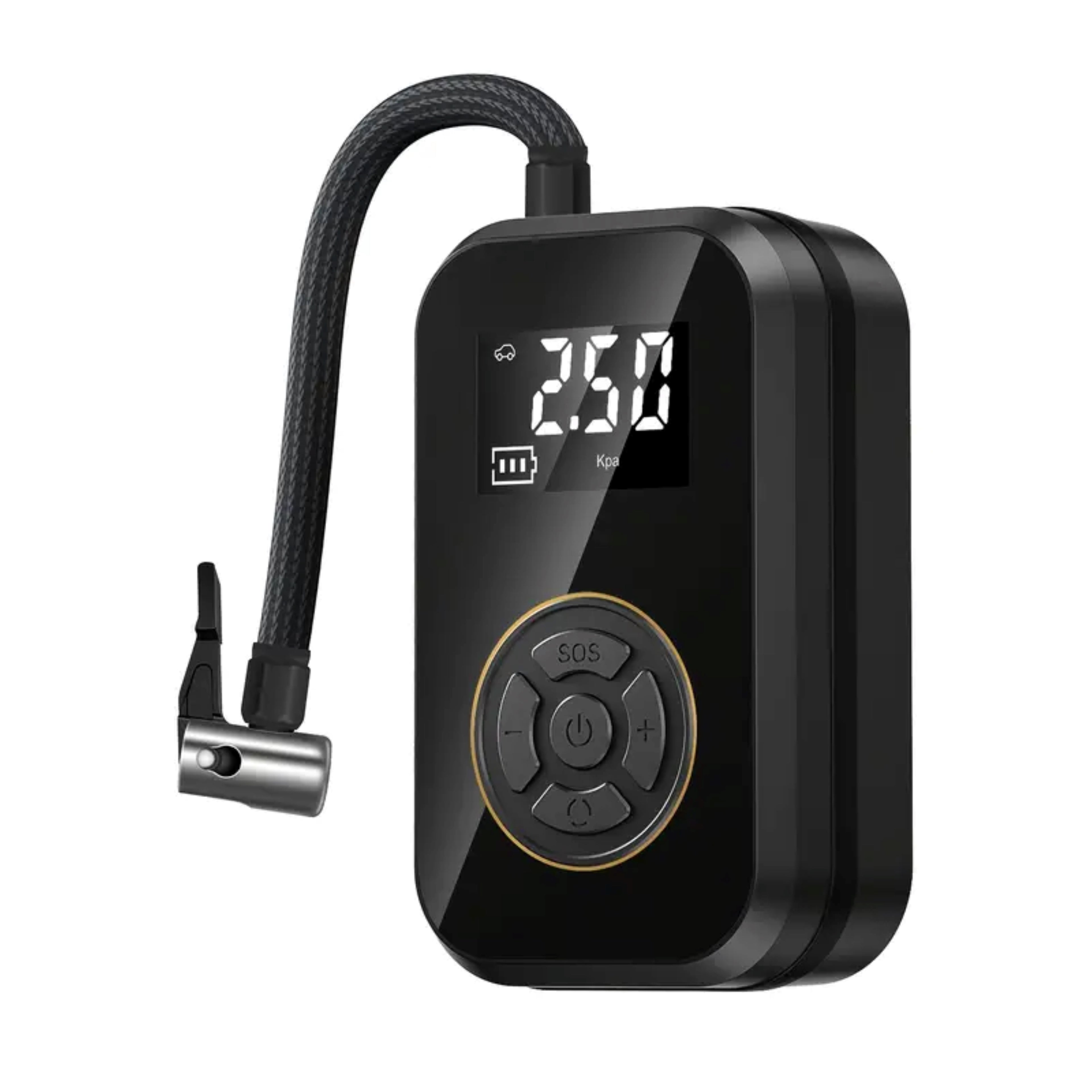 Rechargeable Tire Inflator With Flash Light