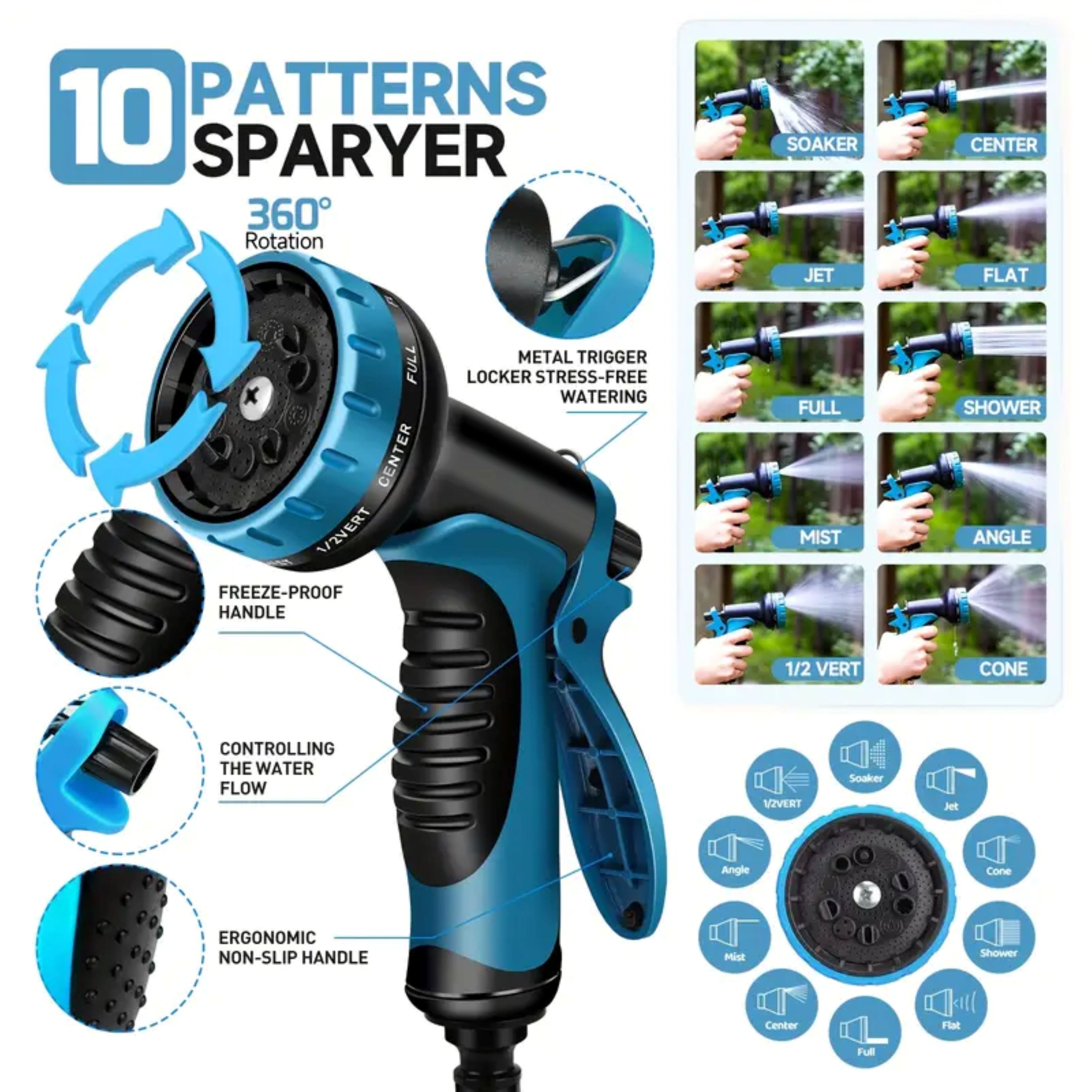 100ft Heavy-Duty Rubber Hose