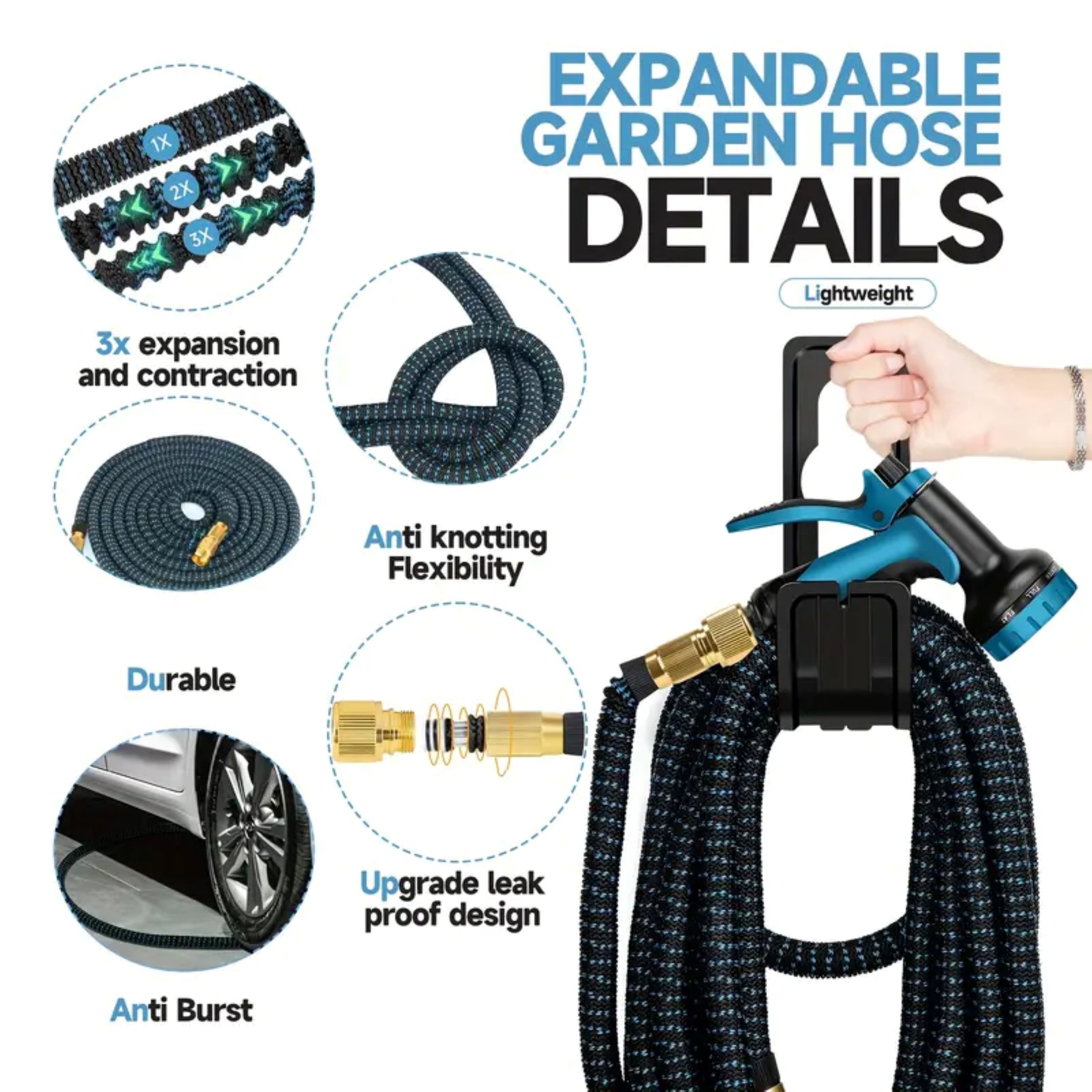 100ft Heavy-Duty Rubber Hose