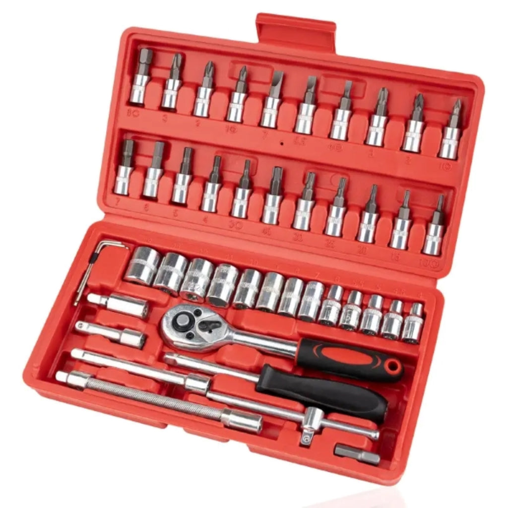 46 Pieces 1/4" Drive Socket tool set with Storage Case